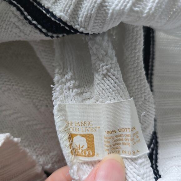 Vintage Nutmeg Universal Studio Men's V-neck Sweater SZ-M Textured Cotton Preppy - Picture 5 of 8